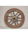 Indian 19th Century Wood and Metal Cart Wheel with Rustic Character