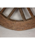 Indian 19th Century Wood and Metal Cart Wheel with Rustic Character