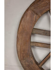 Indian 19th Century Wood and Metal Cart Wheel with Rustic Character