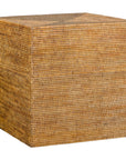 Large Vintage Woven Rattan Storage Box with Removable Lid, full object on a white background