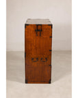 Meiji Japanese Isho-Tansu Chest with Iron Hardware, base detail