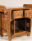 Late-19th-Century Chinese Carved Wood Altar Cabinet, additional gallery view 12
