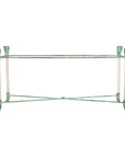 Vintage Empire-Style Bronze and Lucite Console Table Base, full gallery view