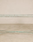 Vintage Empire-Style Bronze and Lucite Console Table Base, side view