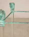Vintage Empire-Style Bronze and Lucite Console Table Base, reverse view