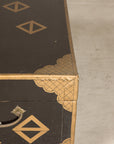 Close-up of chest top, front and side handle