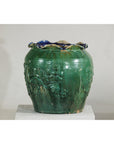 Antique Annamese Green-Glazed Planter with Scalloped Rim and Phoenix Motif-14. Asian & Chinese Furniture, Art, Antiques, Vintage Home Décor for sale at FEA Home