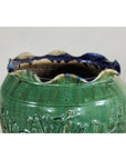 Antique Annamese Green-Glazed Planter with Scalloped Rim and Phoenix Motif-5. Asian & Chinese Furniture, Art, Antiques, Vintage Home Décor for sale at FEA Home