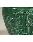 Antique Annamese Green-Glazed Planter with Scalloped Rim and Phoenix Motif-8. Asian & Chinese Furniture, Art, Antiques, Vintage Home Décor for sale at FEA Home