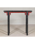 Antique Black and Cinnabar Red Lacquer Wine Table, Late Qing Dynasty-8. Asian & Chinese Furniture, Art, Antiques, Vintage Home Décor for sale at FEA Home