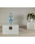 Antique Blue and White Vase with Soft Green Ground and Figural Scene-2. Asian & Chinese Furniture, Art, Antiques, Vintage Home Décor for sale at FEA Home
