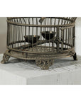 Antique Brass Bird Cage with Montgolfière Form, Pierced Feet-13. Asian & Chinese Furniture, Art, Antiques, Vintage Home Décor for sale at FEA Home