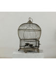 Antique Brass Bird Cage with Montgolfière Form, Pierced Feet-14. Asian & Chinese Furniture, Art, Antiques, Vintage Home Décor for sale at FEA Home