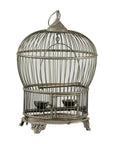 Antique Brass Bird Cage with Montgolfière Form, Pierced Feet-1. Asian & Chinese Furniture, Art, Antiques, Vintage Home Décor for sale at FEA Home