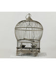 Antique Brass Bird Cage with Montgolfière Form, Pierced Feet-3. Asian & Chinese Furniture, Art, Antiques, Vintage Home Décor for sale at FEA Home