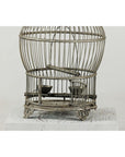 Antique Brass Bird Cage with Montgolfière Form, Pierced Feet-4. Asian & Chinese Furniture, Art, Antiques, Vintage Home Décor for sale at FEA Home