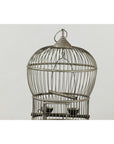 Antique Brass Bird Cage with Montgolfière Form, Pierced Feet-8. Asian & Chinese Furniture, Art, Antiques, Vintage Home Décor for sale at FEA Home
