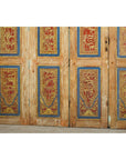 Antique Six-Panel Carved Wooden Screen with Calligraphic Inscriptions-11. Asian & Chinese Furniture, Art, Antiques, Vintage Home Décor for sale at FEA Home