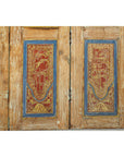 Antique Six-Panel Carved Wooden Screen with Calligraphic Inscriptions-16. Asian & Chinese Furniture, Art, Antiques, Vintage Home Décor for sale at FEA Home