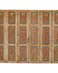 Antique Six-Panel Carved Wooden Screen with Calligraphic Inscriptions-1. Asian & Chinese Furniture, Art, Antiques, Vintage Home Décor for sale at FEA Home