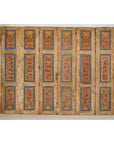 Antique Six-Panel Carved Wooden Screen with Calligraphic Inscriptions-2. Asian & Chinese Furniture, Art, Antiques, Vintage Home Décor for sale at FEA Home