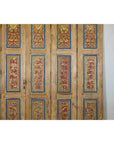Antique Six-Panel Carved Wooden Screen with Calligraphic Inscriptions-5. Asian & Chinese Furniture, Art, Antiques, Vintage Home Décor for sale at FEA Home