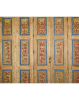 Antique Six-Panel Carved Wooden Screen with Calligraphic Inscriptions-7. Asian & Chinese Furniture, Art, Antiques, Vintage Home Décor for sale at FEA Home