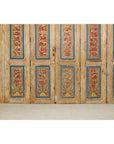Antique Six-Panel Carved Wooden Screen with Calligraphic Inscriptions-9. Asian & Chinese Furniture, Art, Antiques, Vintage Home Décor for sale at FEA Home