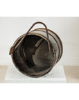 Antique Wooden Water Bucket with Iron Handle and Dark Patina-8. Asian & Chinese Furniture, Art, Antiques, Vintage Home Décor for sale at FEA Home