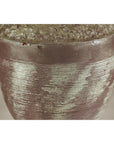 Artisan Ceramic Vase with Silvered Mauve Glaze and Textured Rim-11. Asian & Chinese Furniture, Art, Antiques, Vintage Home Décor for sale at FEA Home