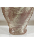 Artisan Ceramic Vase with Silvered Mauve Glaze and Textured Rim-12. Asian & Chinese Furniture, Art, Antiques, Vintage Home Décor for sale at FEA Home