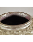 Artisan Ceramic Vase with Silvered Mauve Glaze and Textured Rim-14. Asian & Chinese Furniture, Art, Antiques, Vintage Home Décor for sale at FEA Home