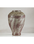 Artisan Ceramic Vase with Silvered Mauve Glaze and Textured Rim-8. Asian & Chinese Furniture, Art, Antiques, Vintage Home Décor for sale at FEA Home