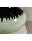 Artisan Ceramic Vase with Two-Tone Glaze and Wide Mouth Opening-14. Asian & Chinese Furniture, Art, Antiques, Vintage Home Décor for sale at FEA Home
