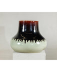 Artisan Ceramic Vase with Two-Tone Glaze and Wide Mouth Opening-17. Asian & Chinese Furniture, Art, Antiques, Vintage Home Décor for sale at FEA Home