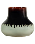 Artisan Ceramic Vase with Two-Tone Glaze and Wide Mouth Opening-5. Asian & Chinese Furniture, Art, Antiques, Vintage Home Décor for sale at FEA Home