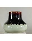 Artisan Ceramic Vase with Two-Tone Glaze and Wide Mouth Opening-8. Asian & Chinese Furniture, Art, Antiques, Vintage Home Décor for sale at FEA Home
