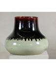 Artisan Ceramic Vase with Two-Tone Glaze and Wide Mouth Opening-9. Asian & Chinese Furniture, Art, Antiques, Vintage Home Décor for sale at FEA Home