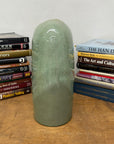 Asymmetrical Celadon Ceramic Vase with Crackle Glaze - FEA Home