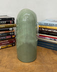 Asymmetrical Celadon Ceramic Vase with Crackle Glaze - FEA Home