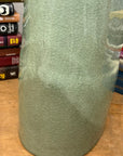 Asymmetrical Celadon Ceramic Vase with Crackle Glaze - FEA Home