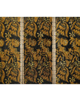 Black and Gold Four-Panel Screen Divider with Repeating Floral Motif-13. Asian & Chinese Furniture, Art, Antiques, Vintage Home Décor for sale at FEA Home
