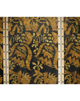 Black and Gold Four-Panel Screen Divider with Repeating Floral Motif-8. Asian & Chinese Furniture, Art, Antiques, Vintage Home Décor for sale at FEA Home