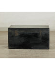 Black Blanket Chest with Hand-Painted Figural Scenes - image 11