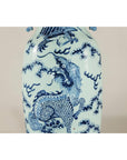 Blue and White Altar Vase with Dragon and Phoenix Design-10. Asian & Chinese Furniture, Art, Antiques, Vintage Home Décor for sale at FEA Home