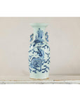 Blue and White Altar Vase with Dragon and Phoenix Design-3. Asian & Chinese Furniture, Art, Antiques, Vintage Home Décor for sale at FEA Home