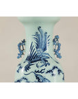 Blue and White Altar Vase with Dragon and Phoenix Design-9. Asian & Chinese Furniture, Art, Antiques, Vintage Home Décor for sale at FEA Home
