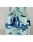 Blue and White Altar Vase with Immortal Figures and Celadon Tint-9. Asian & Chinese Furniture, Art, Antiques, Vintage Home Décor for sale at FEA Home