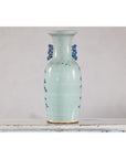 Blue and White Chinese Altar Vase with Light Celadon Tint - image 12