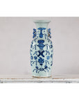 Blue and White Chinese Altar Vase with Light Celadon Tint - image 17